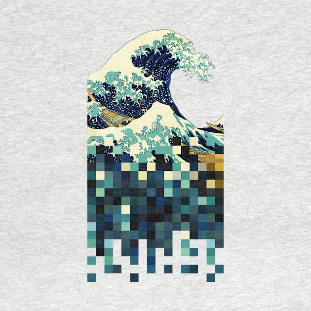 Kanagawa in Pixels by diardo